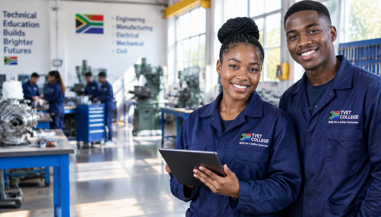 TVET students in a workshop